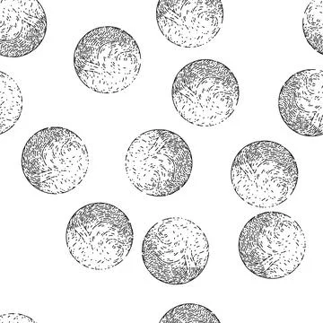 Seamless pattern planet universe sketch hand drawn Stock Illustration