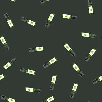 Seamless pattern plant aloe vera cosmetic cartoon vector Illustrazione stock