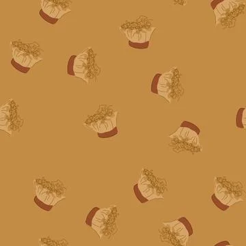 Seamless pattern plant biodegradable kitchen sponge cartoon vector Illustrazione stock