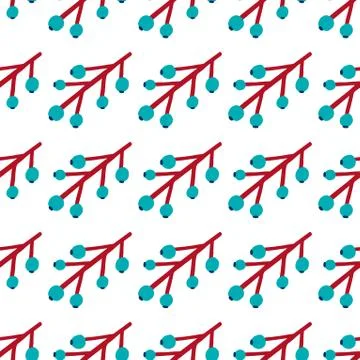Seamless pattern plant flower abstract. Naive hand drawn design. Ornament for Stock Illustration
