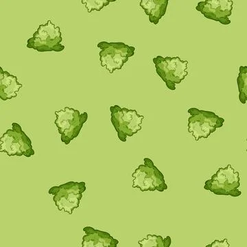 Seamless pattern plant garden shrub cartoon vector Stock Illustration