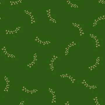 Seamless pattern plant green ivy cartoon vector Stock Illustration
