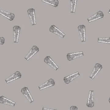 Seamless pattern plant marble vase cartoon vector Illustrazione stock