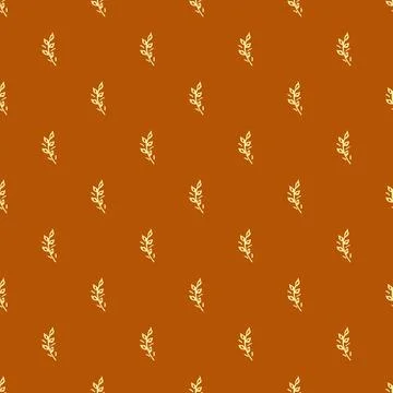 Seamless pattern with plant. Pattern for design paper, textile. Stock Illustration