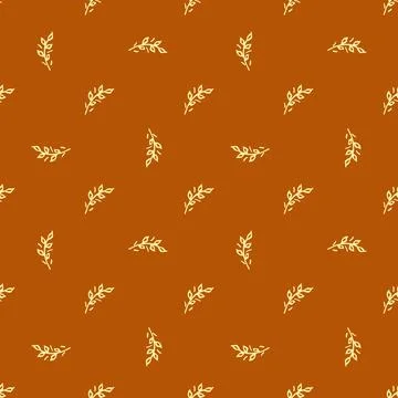 Seamless pattern with plant. Pattern for design paper, textile. Stock Illustration