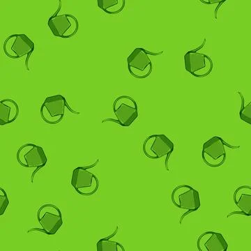 Seamless pattern plant watering can cartoon vector 스톡 일러스트