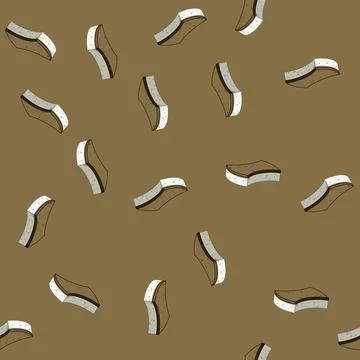 Seamless pattern plantbased biodegradable kitchen sponge cartoon vector Stock Illustration