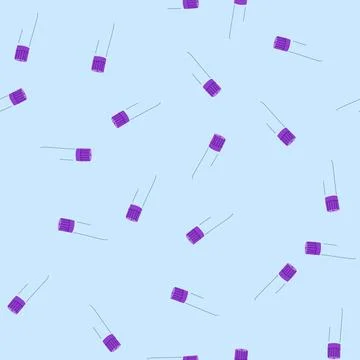 Seamless pattern plasma blood test vial cartoon vector イラスト素材