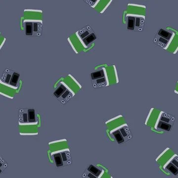 Seamless pattern plasma welding machine cartoon vector Stock Illustration