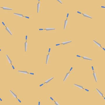 Seamless pattern plaster trowel cartoon vector Stock Illustration