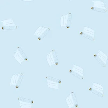 Seamless pattern plastic cling film cartoon vector Stock Illustration