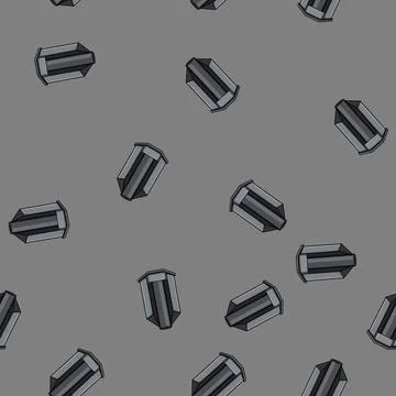 Seamless pattern plastic desk organizer cartoon vector Stock Illustration