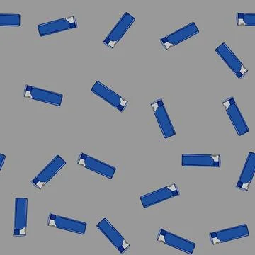 Seamless pattern plastic lighter fire cartoon vector イラスト素材