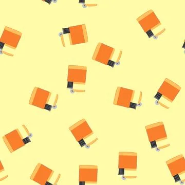 Seamless pattern plastic lighter fire cartoon vector Stock Illustration