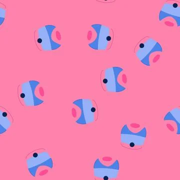 Seamless pattern plastic sharpener pencil cartoon vector Illustration