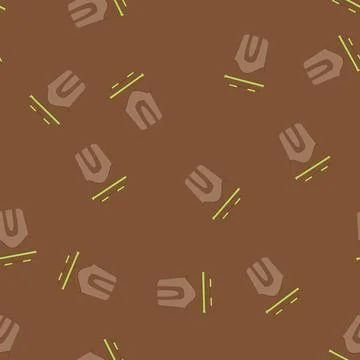 Seamless pattern plastic trash bin cartoon vector Stock Illustration