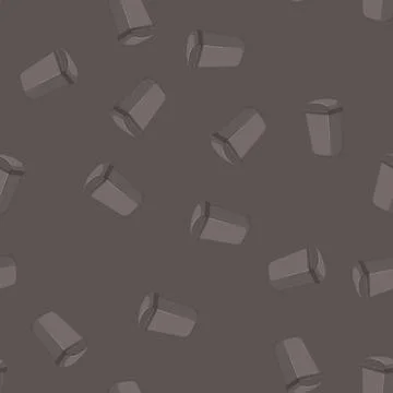 Seamless pattern plastic trash bin garbage cartoon vector イラスト素材