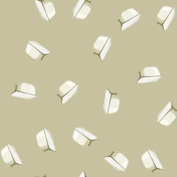 Seamless pattern plastic yogurt package cartoon vector Stock Illustration