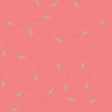Seamless pattern plate fork cartoon vector Stock Illustration