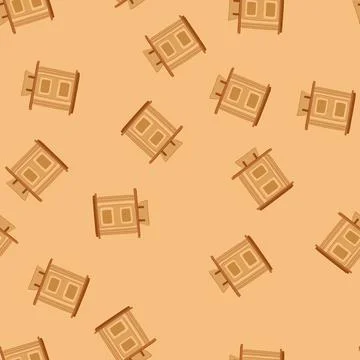 Seamless pattern platform podium cartoon vector Stock Illustration