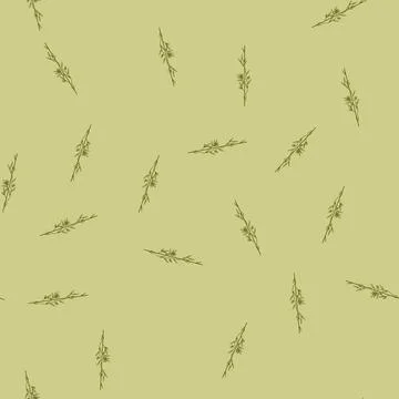 Seamless pattern platter olive border divider cartoon vector イラスト素材