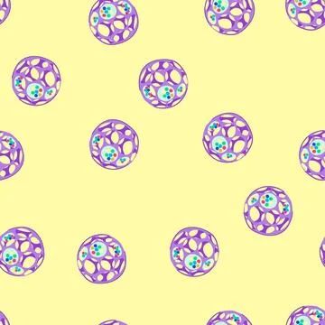 Seamless pattern play baby rattle cartoon vector Stock Illustration