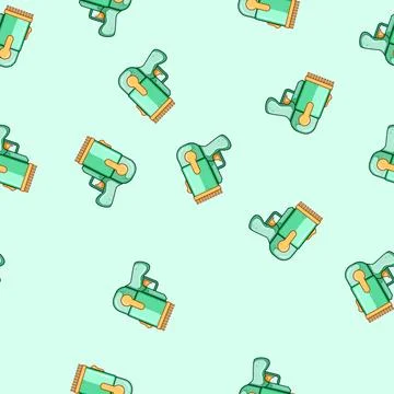 Seamless pattern play bubble gun toy cartoon vector Illustrazione stock