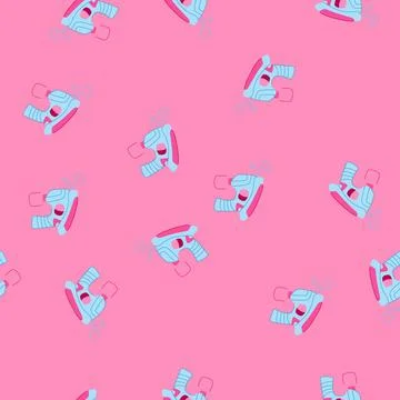 Seamless pattern play bubble gun toy cartoon vector Stock Illustration