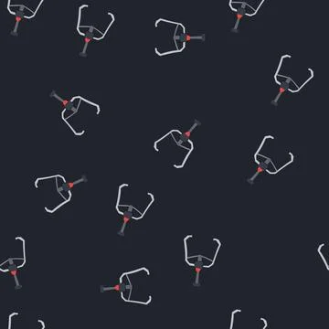 Seamless pattern play claw machine cartoon vector Stock Illustration