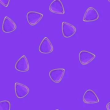 Seamless pattern play guitar pick cartoon vector sign Stock Illustration