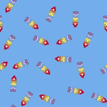Seamless pattern play pyramid toy cartoon vector Stock Illustration