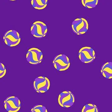 Seamless pattern play volleyball ball cartoon vector 库存插图
