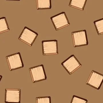 Seamless pattern play wooden button cartoon vector Stock Illustration