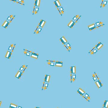 Seamless pattern playvintage train toy cartoon vector Stockillustratie