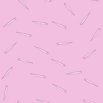 Seamless pattern plucking eyebrow tweezers cartoon vector Stock Illustration