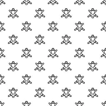 Seamless pattern with plumbing pipe connection joint vector Stock Illustration