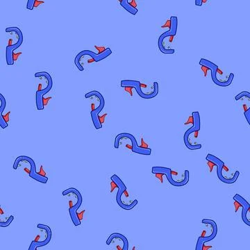 Seamless pattern plumbing pipe cutter cartoon vector Stock Illustration