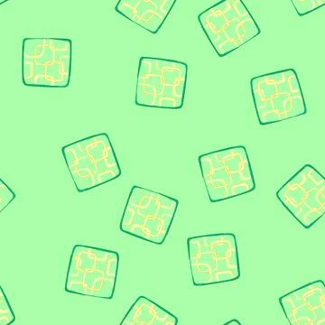 Seamless pattern plush area rug cartoon vector 스톡 일러스트