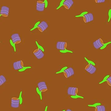 Seamless pattern poison chemical spill cartoon vector Stock Illustration