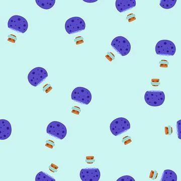 Seamless pattern poison potion bottle containing toxic liquid concept Stock Illustration