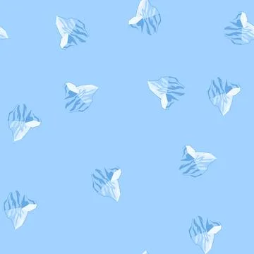 Seamless pattern polar iceberg cartoon vector Stockillustratie