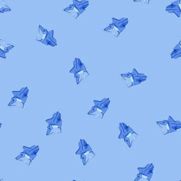 Seamless pattern polar iceberg cartoon vector Illustrazione stock