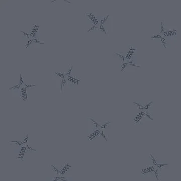 Seamless pattern pole electric pylon cartoon vector Stockillustratie