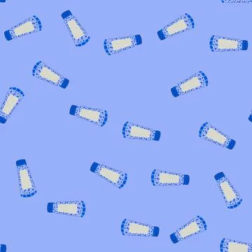 Seamless pattern polish exfoliating scrub cartoon vector Stockillustratie