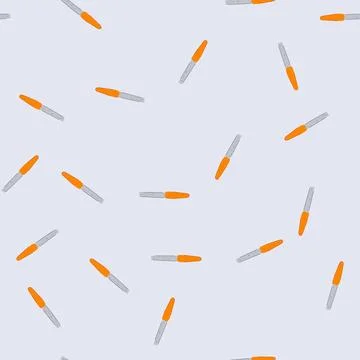 Seamless pattern polish nail file cartoon vector Stock Illustration
