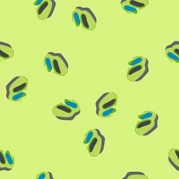 Seamless pattern polish shoe cleaning cartoon vector Stock Illustration