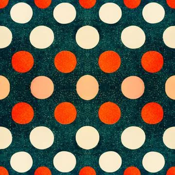 Seamless pattern of polka dot circles for background 스톡 일러스트