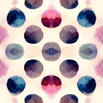 Seamless pattern of polka dot circles for background Illustrazione stock