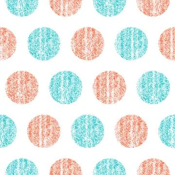 Seamless Pattern Polka Dot Illustrazione stock