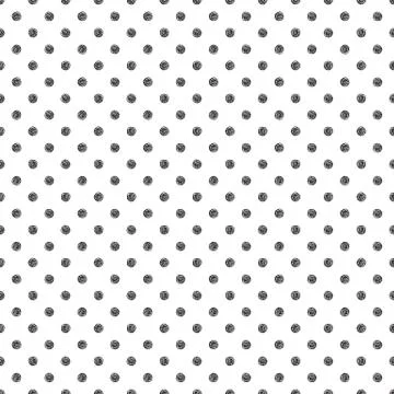 Seamless pattern with polka dot stylish doodle. Casual texture Stock Illustration